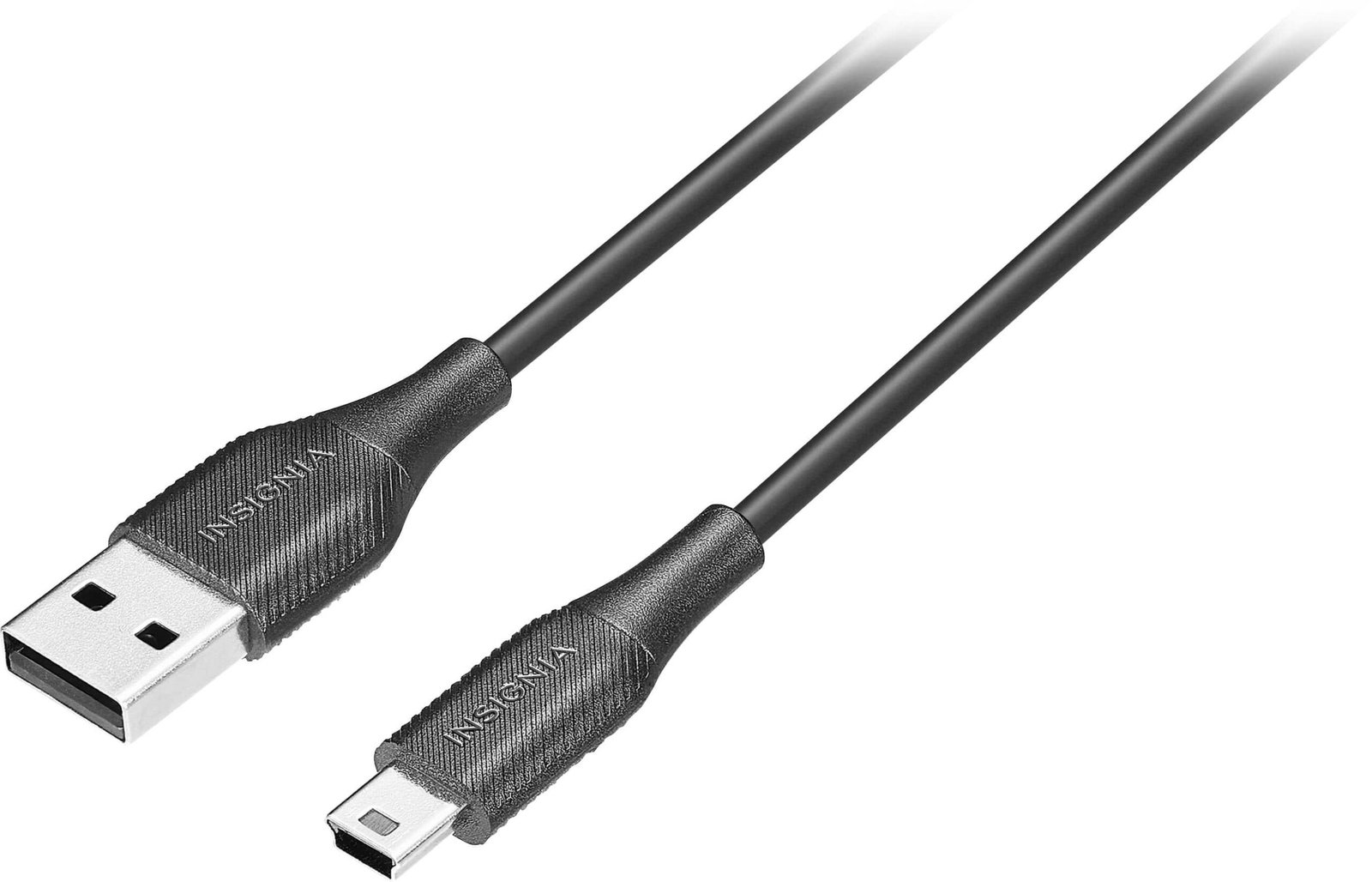 Insignia™ - 6' USB to Mini-B Charge-and-Sync Printer Cable - Black