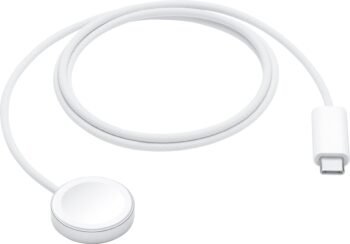 Apple - Watch Magnetic Fast Charger to USB-C Cable (1 m) - White